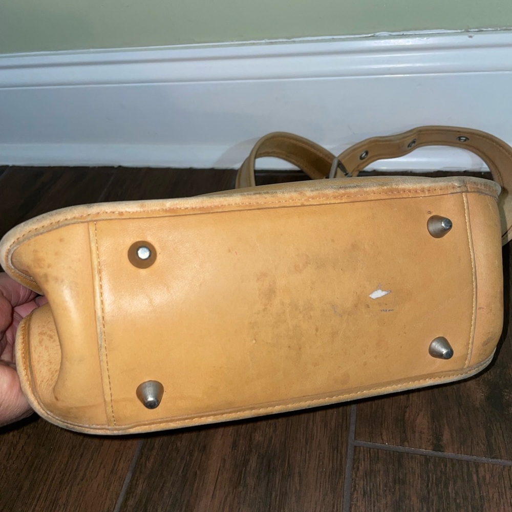 Vintage COACH #9966 Legacy 90S Y2K Saddle Bag Natural Feet hobo full grain - Picture 5 of 17